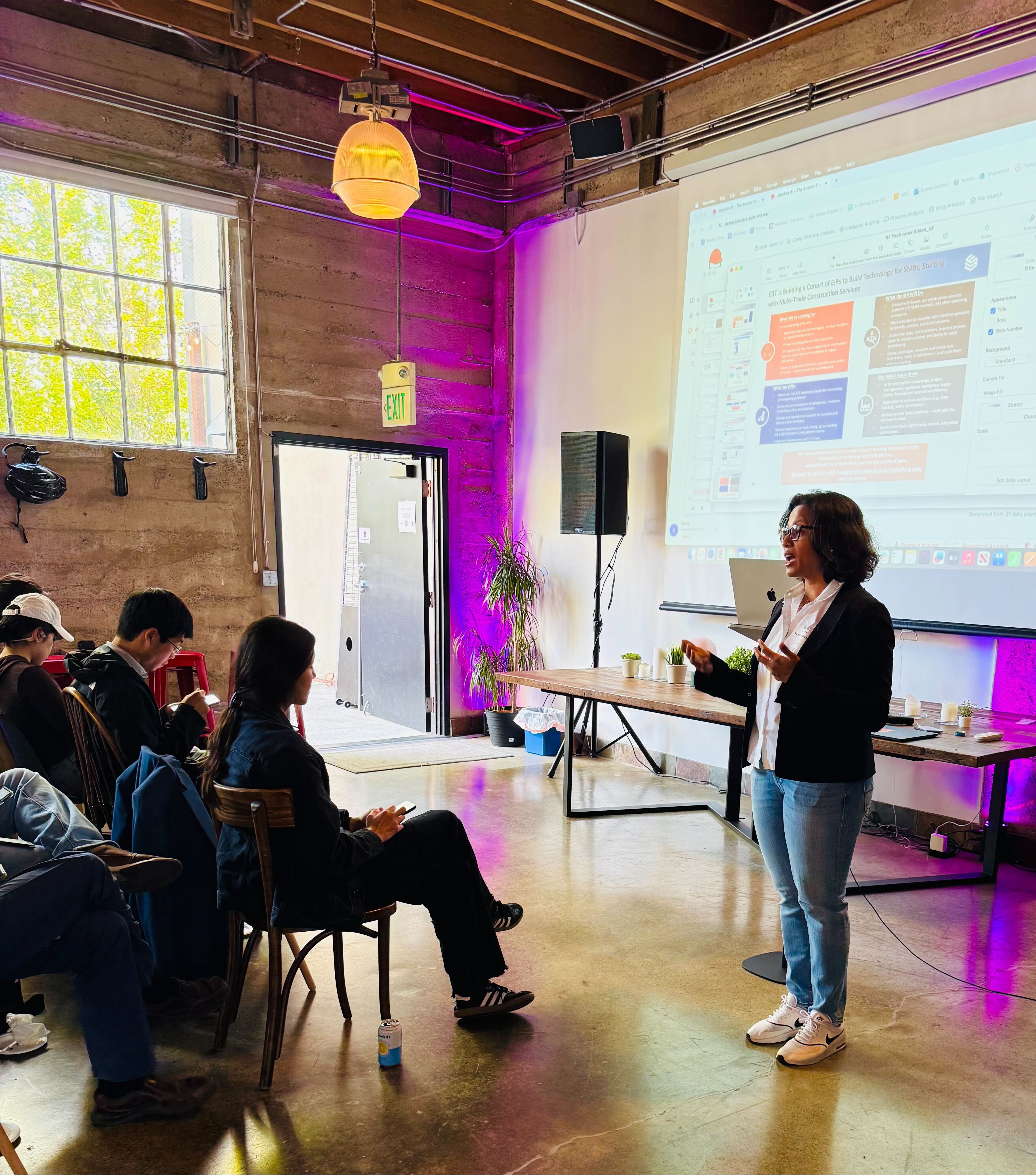 AI at Work in Construction presentation at SF Tech Week 2025